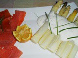 Effeuillé de saumon aux asperges