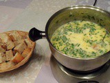 Fondue au beaufort et fines herbes