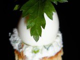 Mini-bouchée d'oeuf de caille, pour bien débuter votre repas de Pâques
