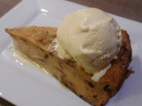 Pudding au caramel de beurre salé et sa boule de glace vanille