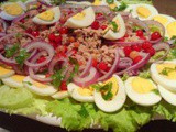 Salade d'oeufs au thon aux groseilles