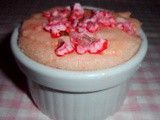 Soufflé aux pralines roses