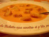 Soupe de Bichette aux carottes et p'tits croûtons