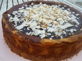 Cheesecake variegato al Cioccolato  con Goccia. .  La crepa non mi fù mai così cara