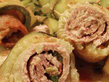 Involtini di Carne con Zucchine & Crema di Robiola ai Pistacchi (ricetta veloce e saporita)