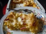 Lasagne con Crema di Zucca, Porri & Speck (senza besciamella)