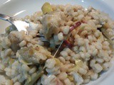 Orzotto con Carciofi, Speck e Stracchino