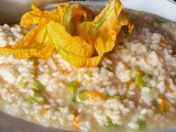 Risotto Spumante & Fiori di Zucca Una ricetta un po' vintage (ricetta vegetariana, ricetta facile)