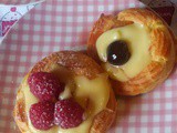 Zeppole al forno con Crema al Cioccolato Bianco & Amarene