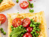 Artichoke and feta tarts recipe with tomato