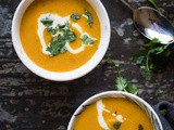 Asian style sweet potato soup