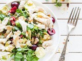 Chicken salad with orange dressing and cherries