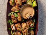 Crispy Asian style chicken nuggets from the air fryer