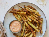 Delicious air fryer broccoli fries with parmesan