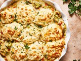 Easy chicken cobbler recipe with mushrooms