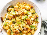 Easy halloumi pasta salad with pesto