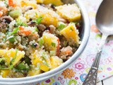 O no it’s vegan! Quinoa salad with mango