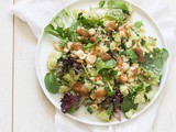 Quinoa salad with almond butter dressing