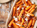 Roasted carrots with goat cheese