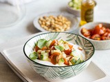 Savory yogurt recipe with tomatoes and cucumber