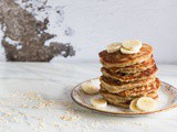 Simple and healthy coconut banana pancakes