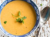 Sweet potato soup with chicken
