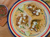 Air Fried Avocado Tacos with Cilantro Crema