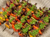 Chimichurri Marinated Ribeye Steak Skewers