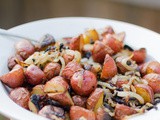 Crispy Grilled Red Potatoes with Onions and Rosemary