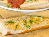 Garlic Bread with Cheddar and Parmesan