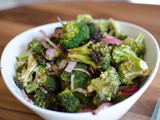 Grilled Broccoli and Red Onions