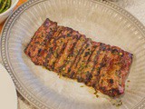 Grilled Skirt Steak with a Garlic Cilantro Rub