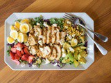 Kale Salad with Air Fryer Herb Chicken