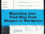 Moving a Food Blog from Blogger to WordPress
