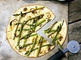 Asparagus Pizza Gluten-Free  #River Cottage veg #Weekly Menu Plan