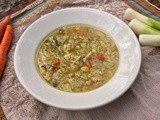 Hearty Chicken Barley & White Bean Soup #Foodie Friday