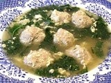 Italian Egg Drop Soup with Little Meatballs