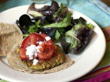 Mediterranean Chickpea Burger #Vegetarian Recipes