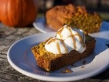 Pumpkin Yogurt Loaf with Maple Carmel Sauce and Greek Yogurt #Yogetter StonyField Yogurt