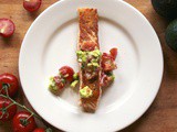 Salmon with Tomato Avocado Salsa #French Fridays with Dorie