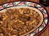Sausage & Eggplant Quick Cassoulet #Foodie Friday