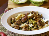 Sautéed Cabbage Apples & Sausage