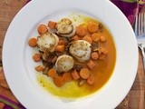 Scallops with Double Carrots (Bonne Idee of Monkfish and Double Carrots)  #French Fridays with Dorie