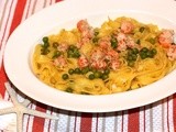 Shellfish & Peas Tagliatelle #Foodie Friday