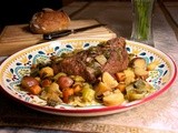 Slow Cooker Pot Roast with Root Vegetables: Inspired by Boeuf a la Ficelle #French Fridays with Dorie