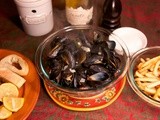 Steamed Mussels: Moules Mariniere #French Fridays with Dorie #Foodie Friday