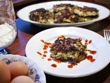 Zucchini Fritters with Sriracha Sauce  #Foodie Friday