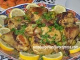 Tajine Algerien aux  poulet et olives /Algerian chicken tajine with olives