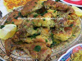 Yahny /Algerian tajine of fried chicken