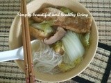 Bee Hoon (Rice vermicelli) Chicken Soup